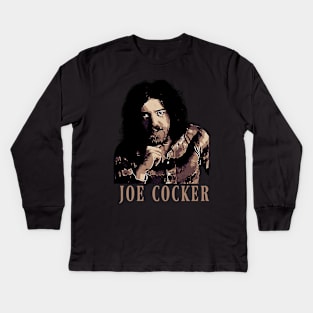 Joe cocker // Tribute Kids Long Sleeve T-Shirt